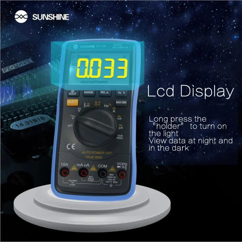 auto multimeter, digital multimeter, auto ranging multimeter, digital lcd display, auto range digital multimeter, automotive multimeter, digital voltage meter