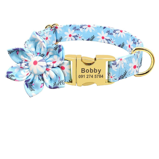 Personalized Fashion Dog Collar - Custom Nylon Pet Collar