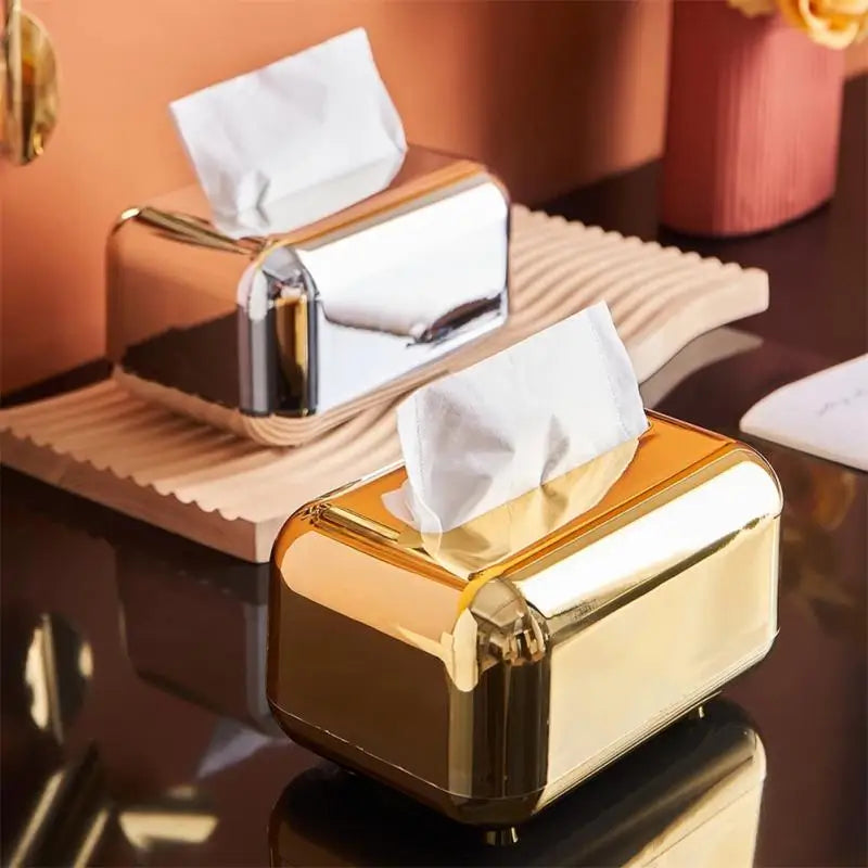 Golden Kitchen Tissue Box Holder