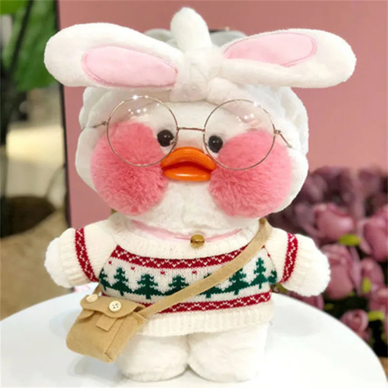 Adorable peluche de canard café LaLafanfan de 30 cm