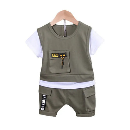 Baby Boys Cotton Clothes for Summer