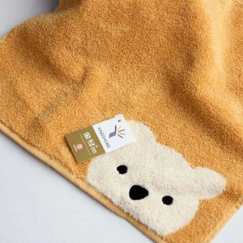 Serviettes de bébé en coton ours de dessin animé mignon