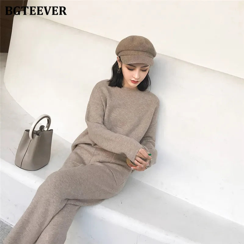 Chic Oversized Turtleneck Sweater for Women