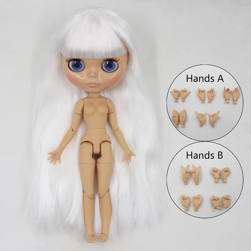 1/6 BJD Gelenkpuppe mit hellbrauner Haut, 30 cm