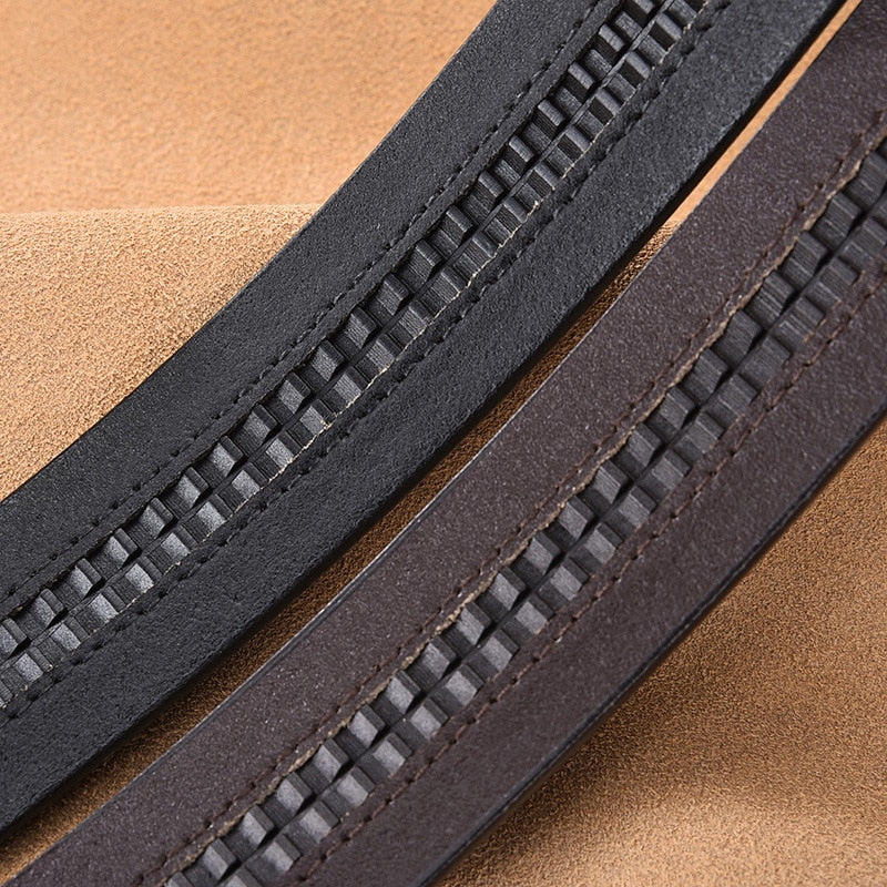 Men's Leather Belt-3.5cm