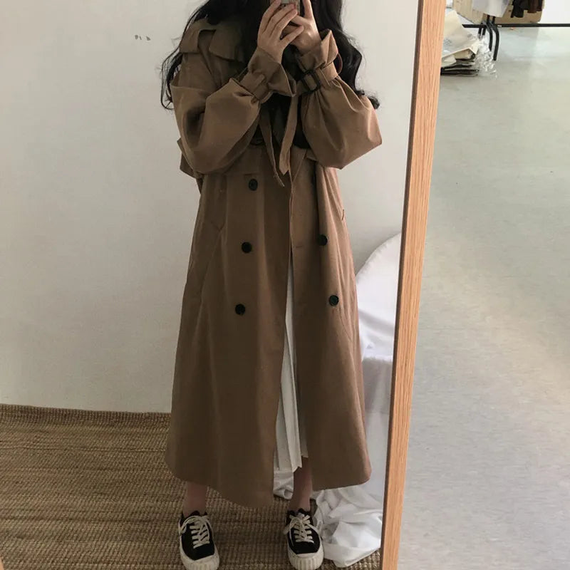 Double-breasted Chic Women Trench Coat