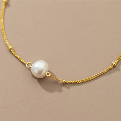 Baroque Pearl Sterling Silver Bracelet