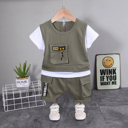 Baby Boys Cotton Clothes for Summer