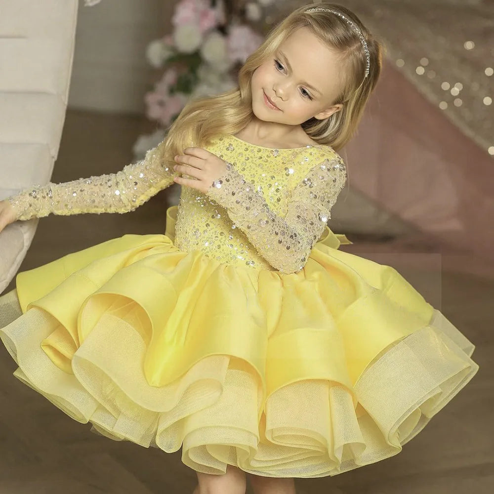 Robe Princesse Paillettes en Dentelle