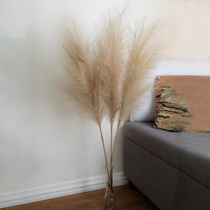 Faux Pampas Grass Vase Decor