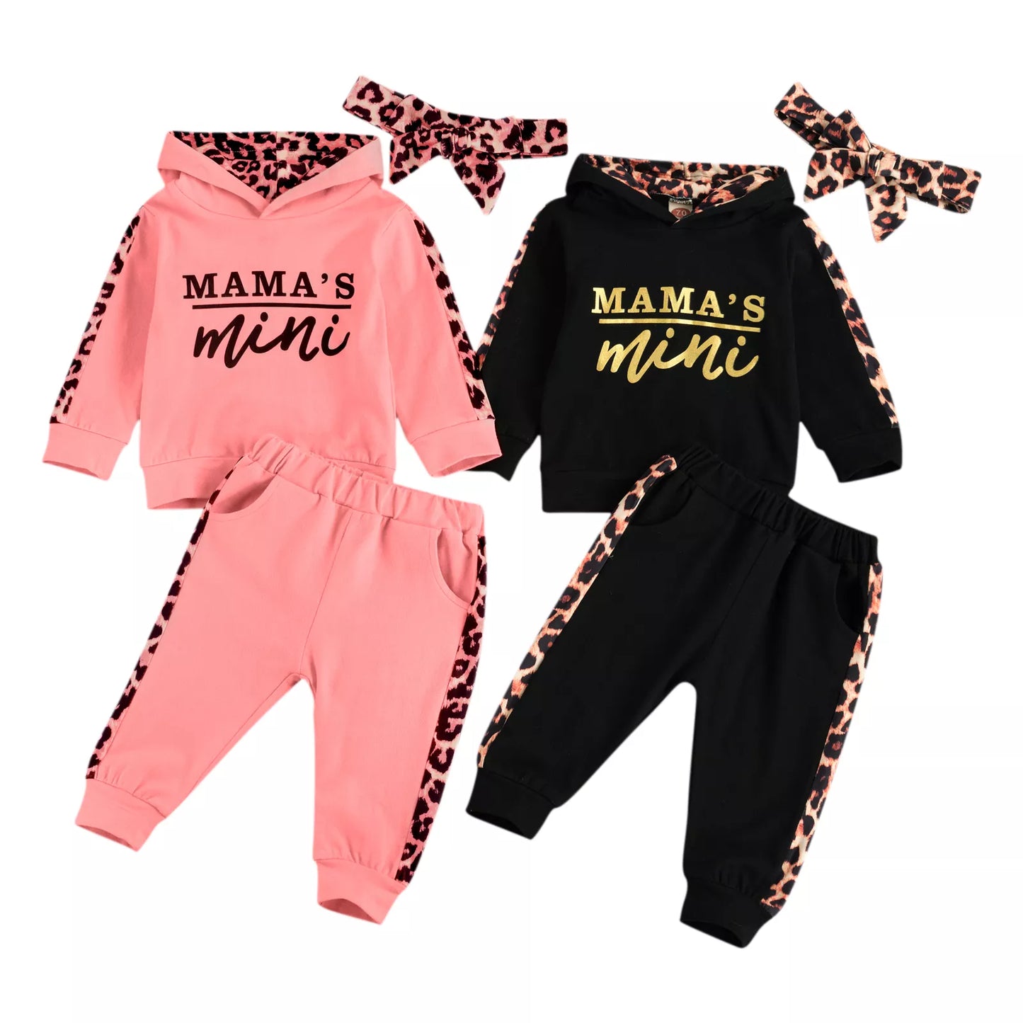 2-teiliges Baby-Set mit Rundhals-T-Shirt und Hose für Mädchen