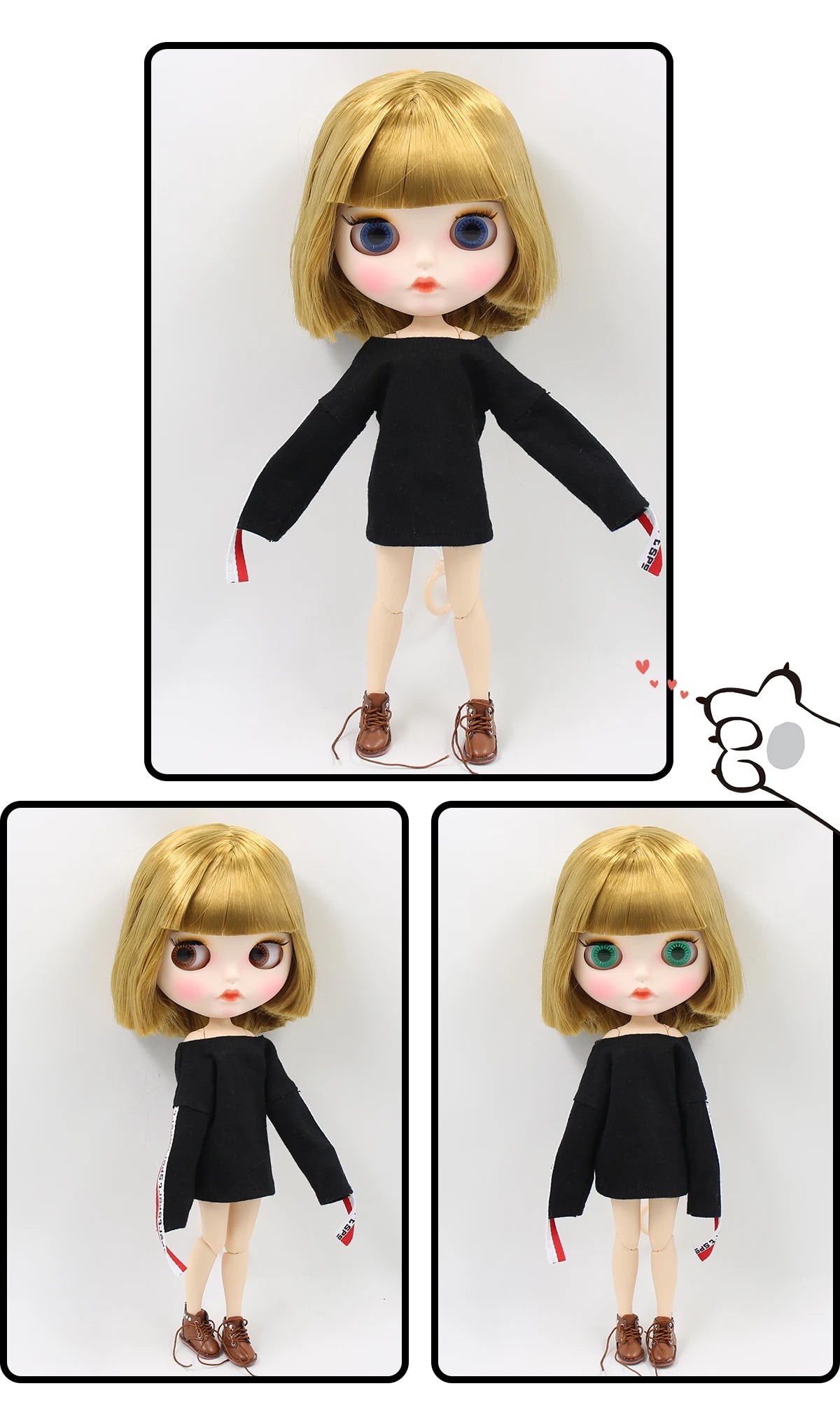 1/6 BJD Doll 30cm Jointed Body