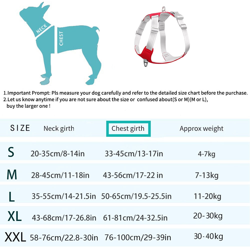 Reflective No-Pull Dog Harness - Training & Safety