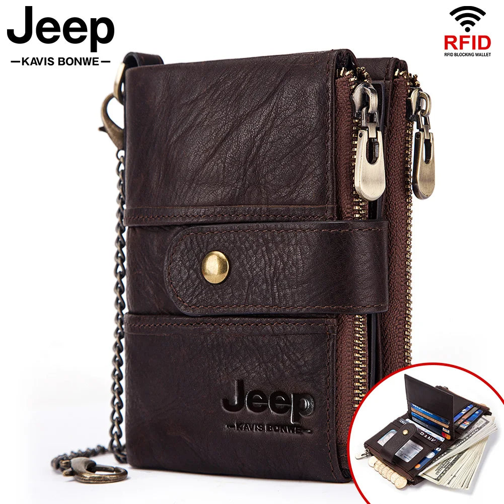 Genuine Leather RFID Crazy Horse Wallet