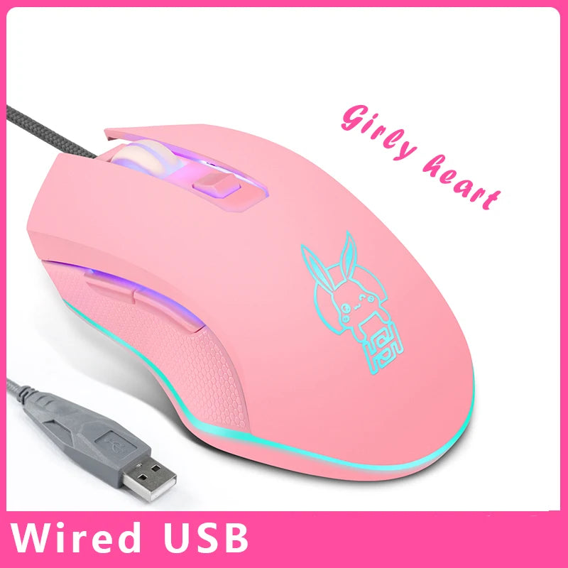 Colorful Glowing USB-C Gaming Mouse