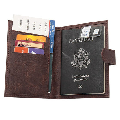 Double Eagle PU Leather Passport Case
