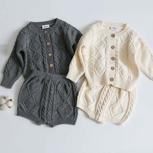 Pull tricoté cardigan pour bébé fille