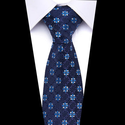 Dark Blue 8cm Fashion Tie Wedding Luxury Gift