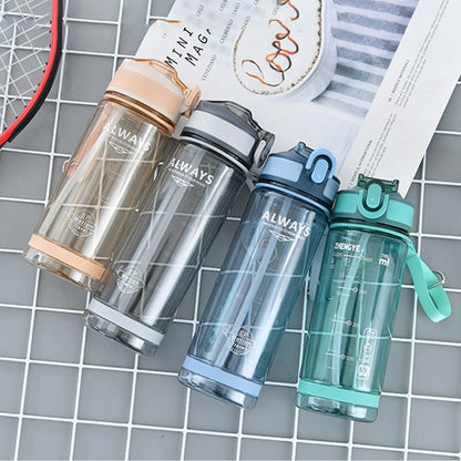 800ml Straw Sports Bottle - BPA-Free