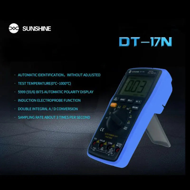 DT-17N Digitalmultimeter mit automatischer Messbereichswahl und LCD-Anzeige