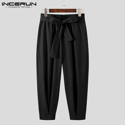 Men's Drawstring Harem Trousers