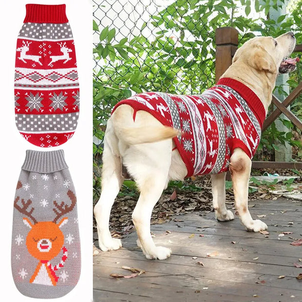 Cozy Christmas Sweater for Big Dogs