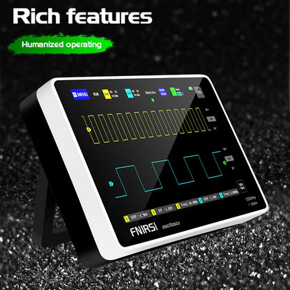 Oscilloscope sur tablette FNIRSI-1013D - Double canal, bande passante de 100 M