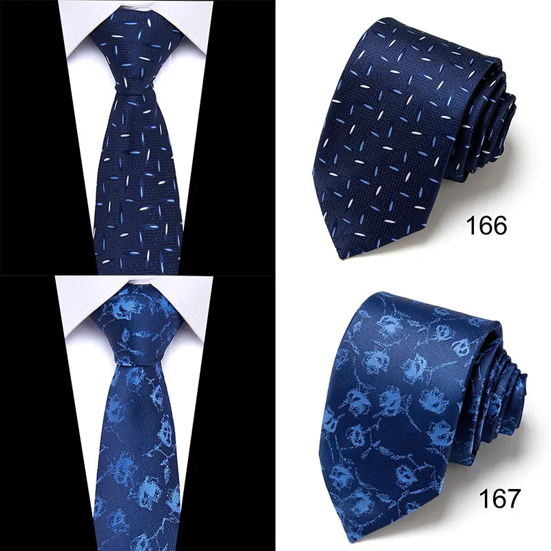 Dark Blue 8cm Fashion Tie Wedding Luxury Gift