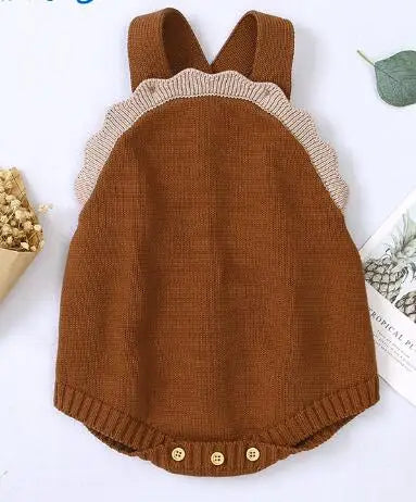 Newborn Baby Clothes 0-18m Solid Sleeveless