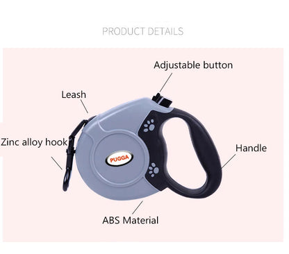 Durable Retractable Leash for Big Dogs