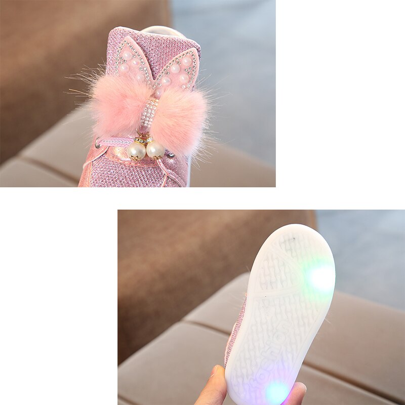 Leuchtende LED-Sneaker für Kinder und Mädchen