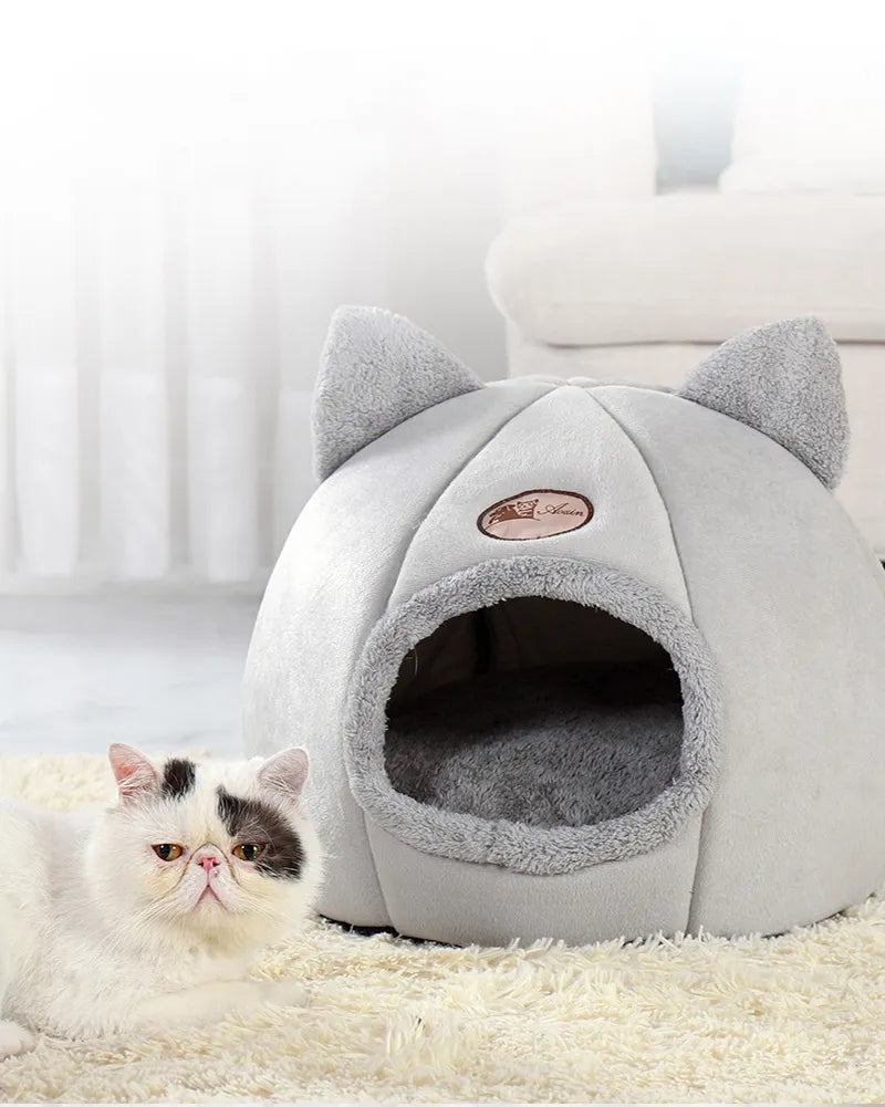 Cozy Cat Bed & Small Dog Mat - Soft & Washable