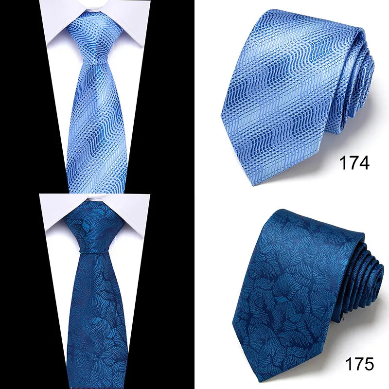 Dark Blue 8cm Fashion Tie Wedding Luxury Gift