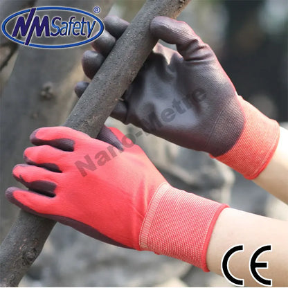 12 Pairs CE Certified Work Gloves - Durable & Protective