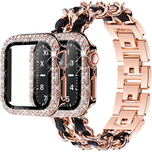 Metal Cuban Link Band for Apple Watch