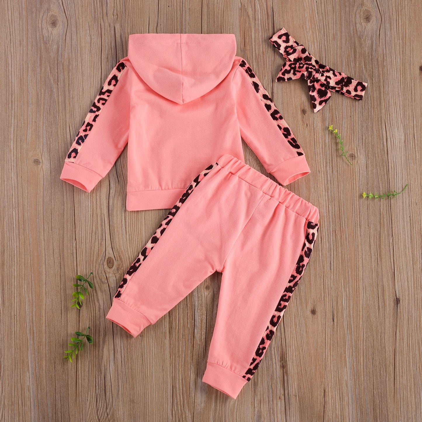 Adorable Baby Spring & Autumn Leopard Print Suit