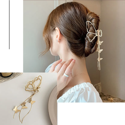 Golden Butterfly Claw- Vintage Hairpin