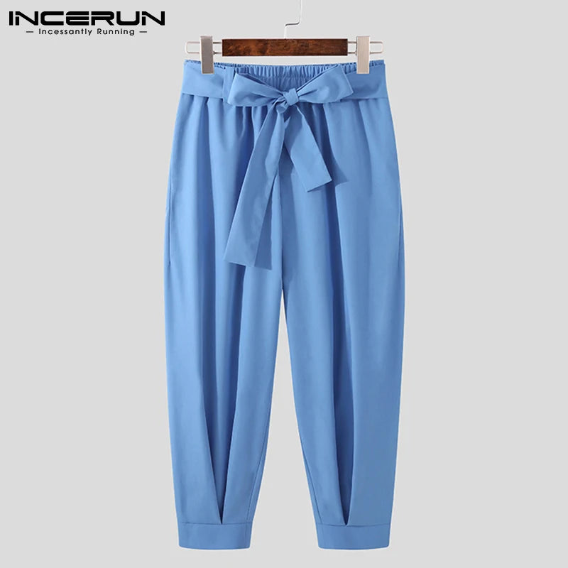 Men's Drawstring Harem Trousers