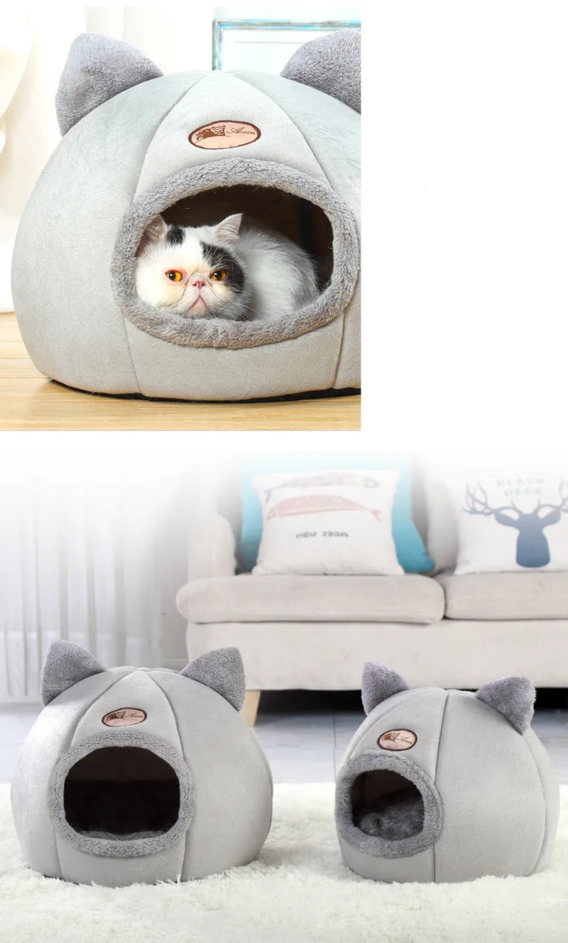 Cozy Cat Bed & Small Dog Mat - Soft & Washable