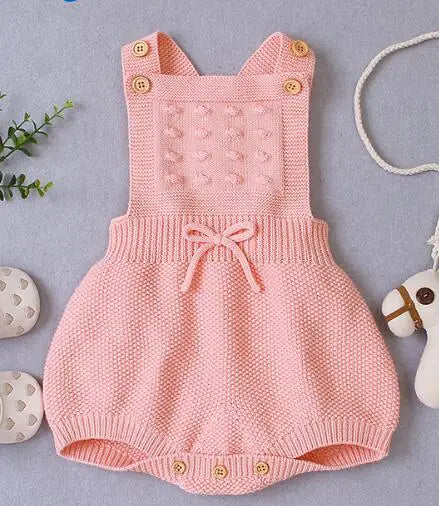 Newborn Baby Clothes 0-18m Solid Sleeveless