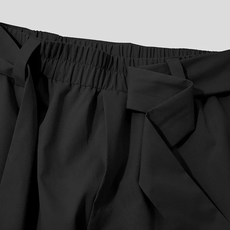 Pantalon sarouel à cordon de serrage pour hommes