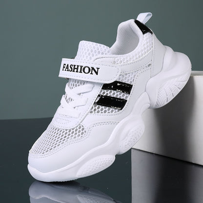 Boys White Mesh Sneakers - Stylish & Comfy