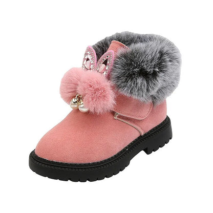 Winter-Mädchen-Prinzessin-Schneestiefel