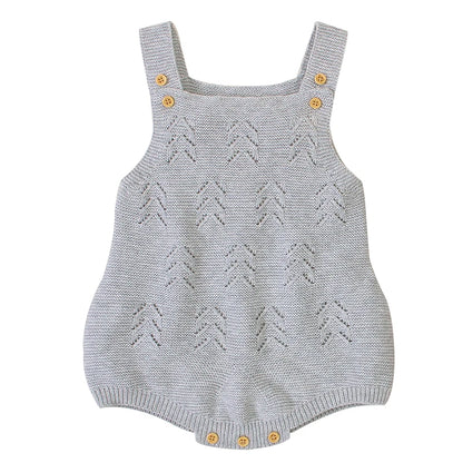 Newborn Baby Clothes 0-18m Solid Sleeveless