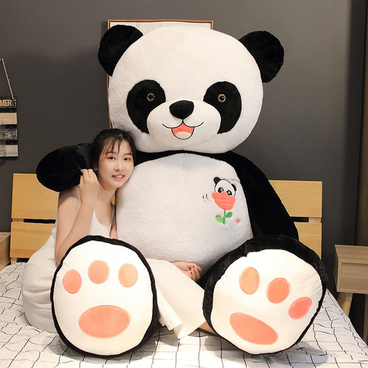 Oreiller en peluche panda mignon - 100 cm