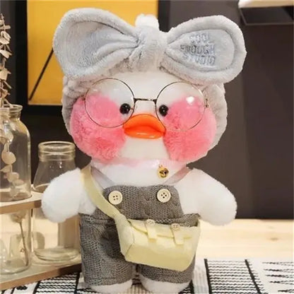 Adorable peluche de canard café LaLafanfan de 30 cm