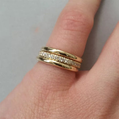 Ringe aus Zirkon mit Mikropavé für Damen