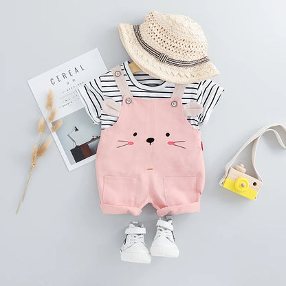 0-18 Months Baby Girl Spring & Autumn Clothing Set