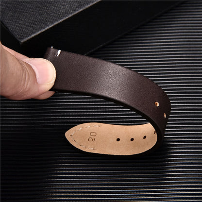Genuine Leather Quick Release Watch Band