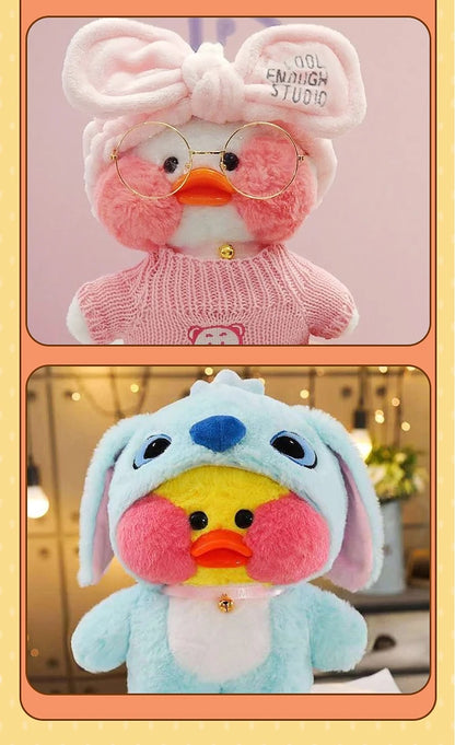 Adorable peluche de canard café LaLafanfan de 30 cm